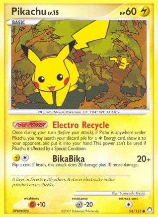 Pikachu (094/123) [Mysterious Treasures] - Common
