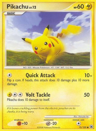 Pikachu (070/100) [Majestic Dawn] Reverse Holofoil - Common