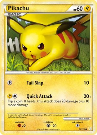 Pikachu (078/123) [HeartGold SoulSilver] - Common