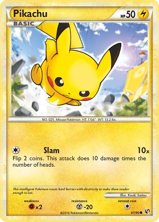 Pikachu (061/90) [Undaunted] - Common