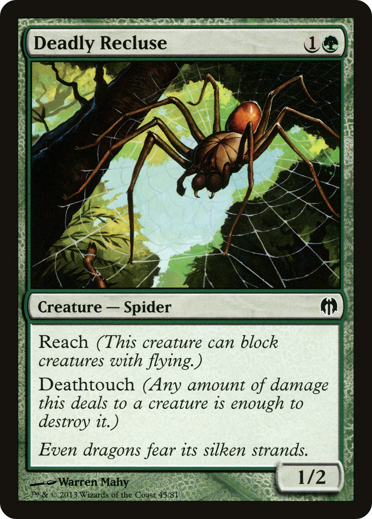Deadly Recluse (DDL-045) [Duel Decks: Heroes vs. Monsters]