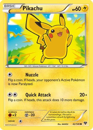 Pikachu (042/146) [XY Base Set] - Common