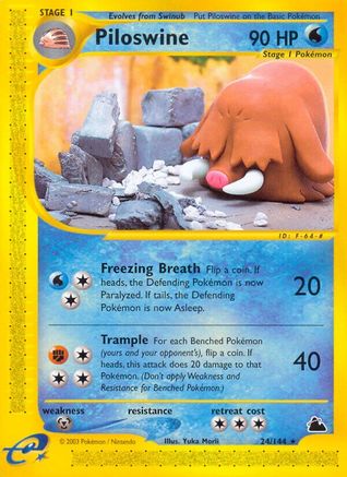Piloswine (24/144) [Skyridge] - Rare