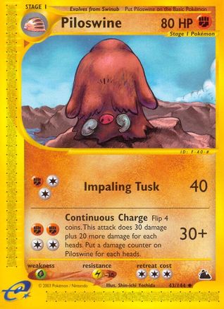 Piloswine (43/144) [Skyridge] - Uncommon