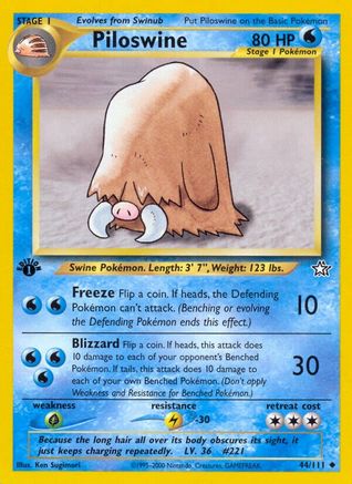Piloswine (044/111) [Neo Genesis] 1st Edition - Uncommon