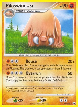 Piloswine (46/100) [Stormfront] Reverse Holofoil - Uncommon