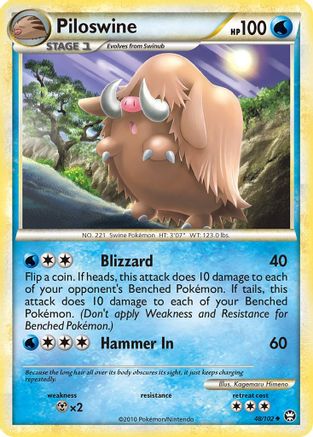Piloswine (048/102) [Triumphant] Reverse Holofoil - Uncommon