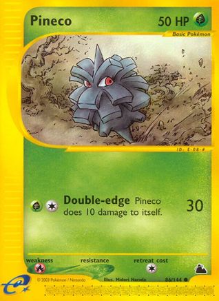 Pineco (86/144) [Skyridge] Reverse Holofoil - Common