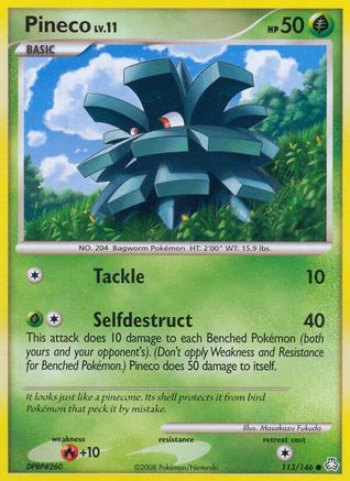 Pineco (113/146) [Legends Awakened] Reverse Holofoil - Common