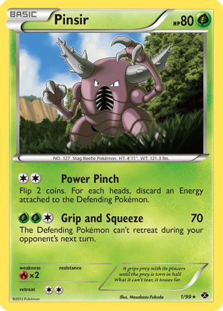 Pinsir (1/99) [Next Destinies] Reverse Holofoil - Rare