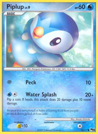 Piplup (15/017) [POP Series 6] Holofoil - Common