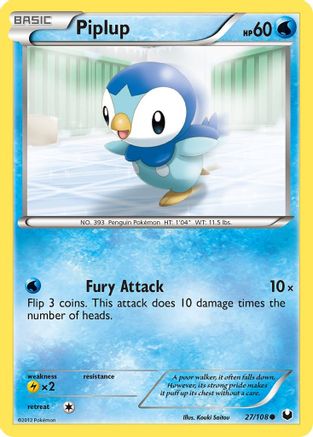 Piplup (027/108) [Dark Explorers] - Common