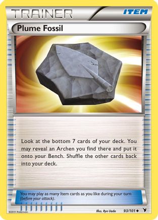 Plume Fossil (93/101) [Noble Victories] Reverse Holofoil - Uncommon