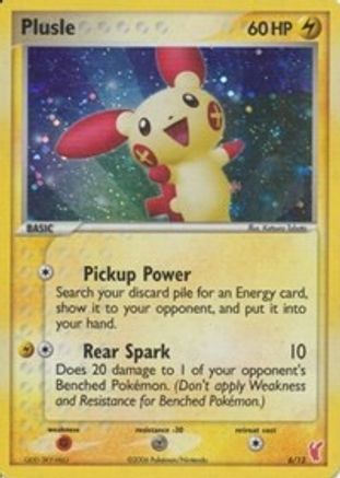 Plusle (6/12) [EX Trainer Kit 2 Plusle & Minun] Holofoil - Common