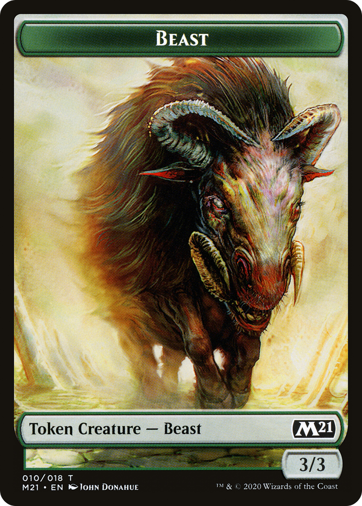 Beast (TM21-010) [Core Set 2021 Tokens] Foil