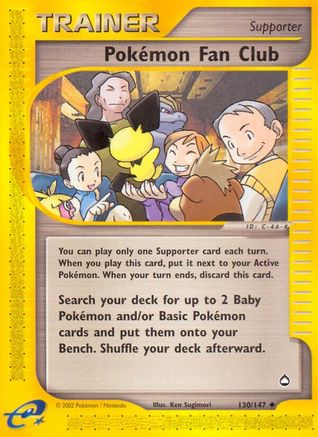 Pokemon Fan Club (130/147) [Aquapolis] Reverse Holofoil - Uncommon