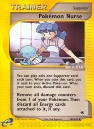 Pokemon Nurse (145/165) [Expedition] Reverse Holofoil - Uncommon
