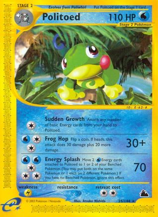 Politoed (25/144) [Skyridge] - Rare