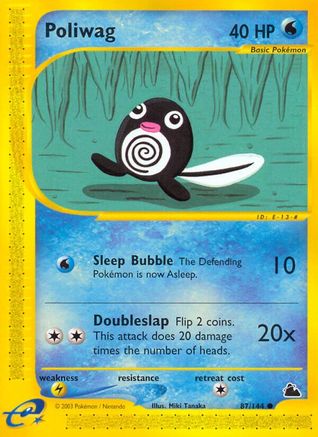 Poliwag (87/144) [Skyridge] Reverse Holofoil - Common