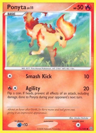 Ponyta (071/100) [Stormfront] Reverse Holofoil - Common