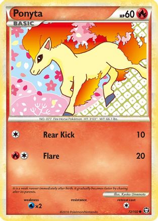 Ponyta (072/102) [Triumphant] - Common