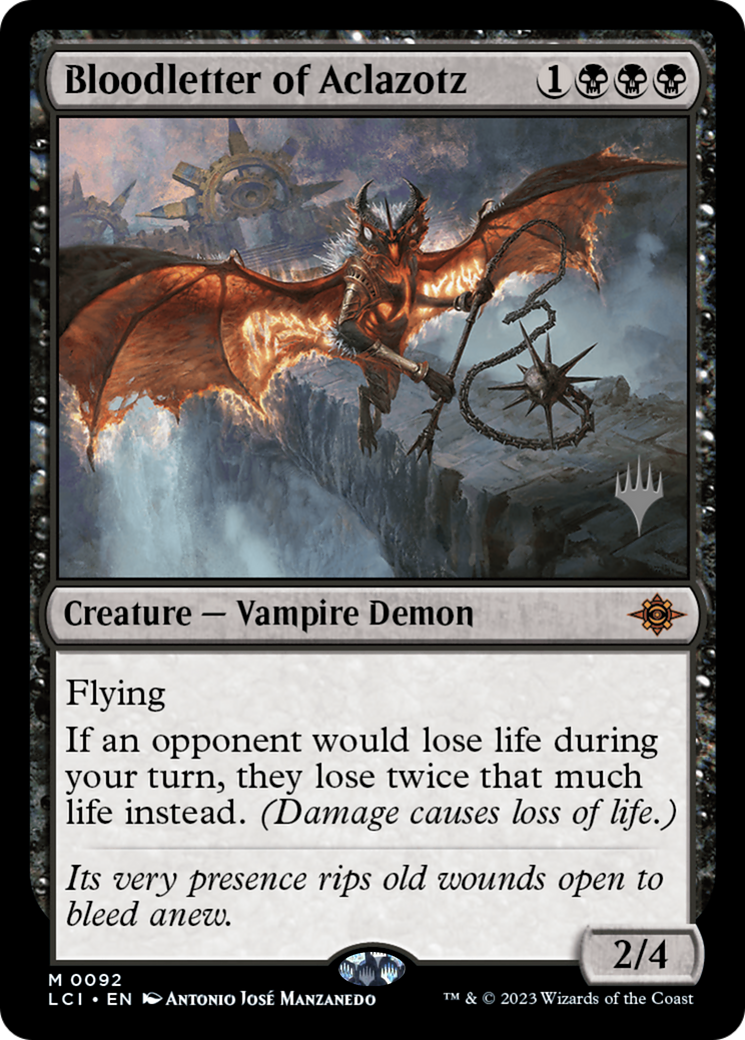 Bloodletter of Aclazotz (PPLCI-092) [Promo Pack: The Lost Caverns of Ixalan Promos]
