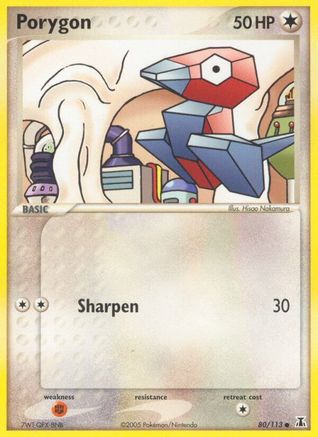Porygon (080/113) [Delta Species] Reverse Holofoil - Common