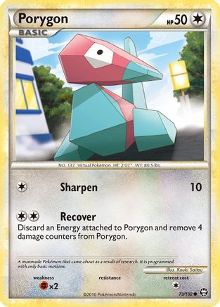 Porygon (073/102) [Triumphant] Reverse Holofoil - Common