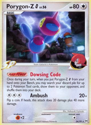 Porygon-Z G (026/99) [Arceus] Reverse Holofoil - Rare