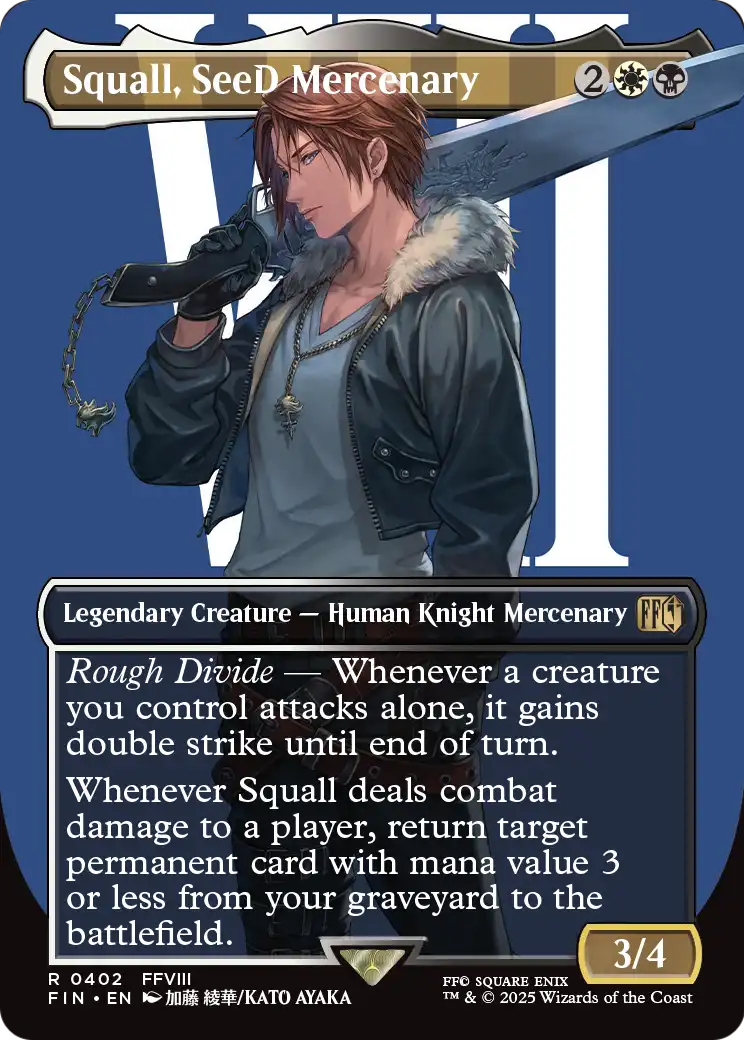 Squall, SeeD Mercenary (Borderless) (FIN-402) [FINAL FANTASY]