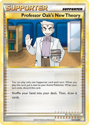Professor Oak's New Theory (101/123) [HeartGold SoulSilver] Reverse Holofoil - Uncommon
