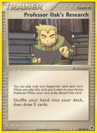 Professor Oak's Research (80/101) [Dragon Frontiers] Reverse Holofoil - Uncommon