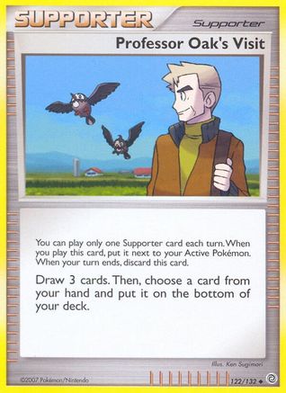 Professor Oak's Visit (122/132) [Secret Wonders] Reverse Holofoil - Uncommon