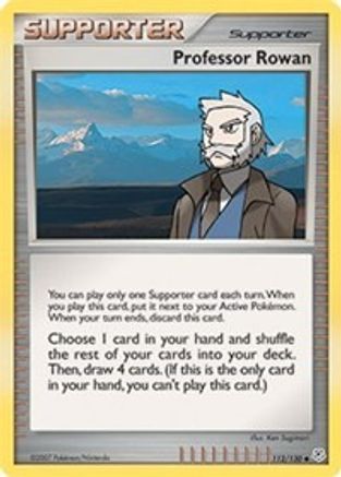 Professor Rowan (112/130) [Diamond and Pearl] Reverse Holofoil - Uncommon