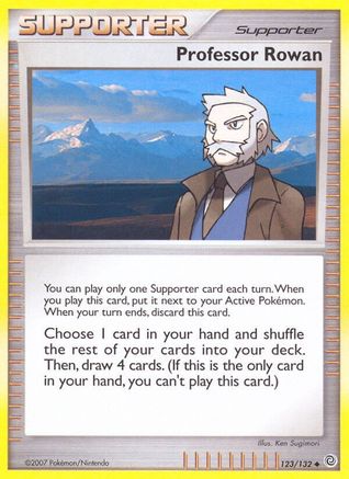 Professor Rowan (123/132) [Secret Wonders] Reverse Holofoil - Uncommon