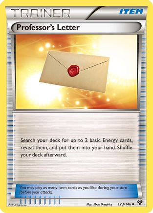 Professor's Letter (123/146) [XY Base Set] Reverse Holofoil - Uncommon