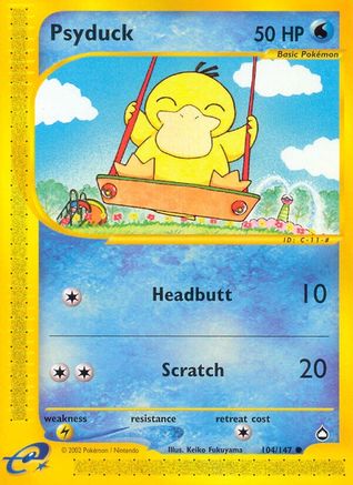 Psyduck (104/147) [Aquapolis] Reverse Holofoil - Common