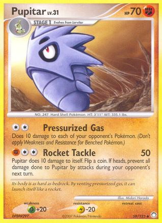 Pupitar (59/123) [Mysterious Treasures] Reverse Holofoil - Uncommon