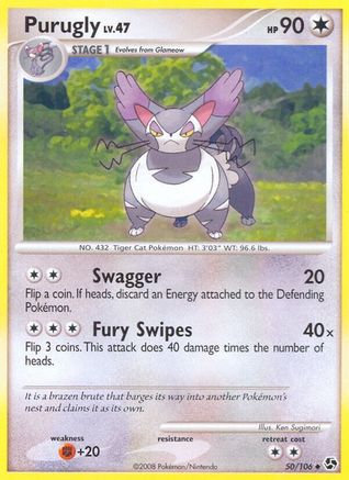 Purugly (50/106) [Great Encounters] Reverse Holofoil - Uncommon