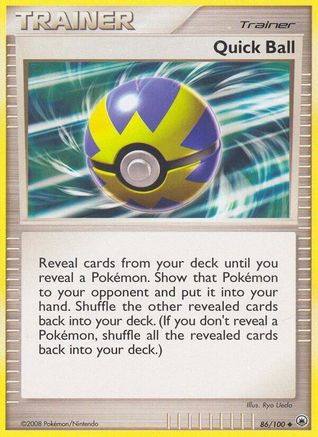 Quick Ball (086/100) [Majestic Dawn] Reverse Holofoil - Uncommon