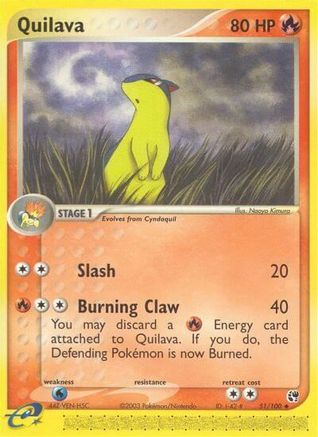 Quilava (51/100) [Sandstorm] Reverse Holofoil - Uncommon