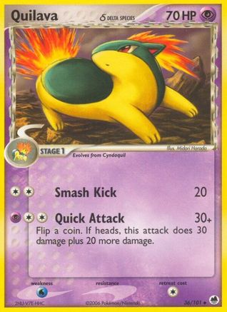 Quilava (Delta Species) (036/101) [Dragon Frontiers] - Uncommon