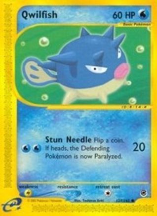 Qwilfish (127/165) [Expedition] Reverse Holofoil - Common