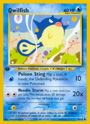 Qwilfish (049/64) [Neo Revelation] 1st Edition - Common