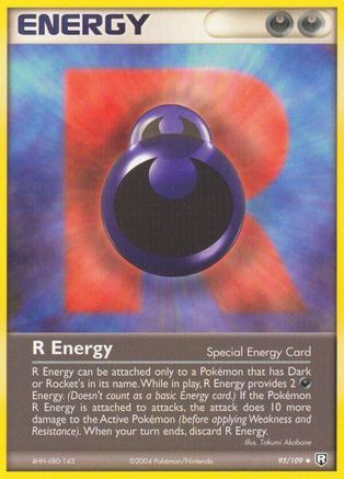 R Energy (095/109) [Team Rocket Returns] Reverse Holofoil - Uncommon