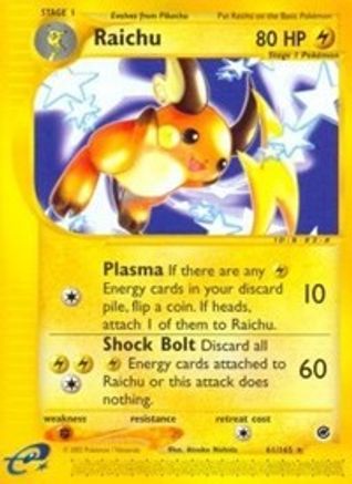 Raichu (061/165) [Expedition] Reverse Holofoil - Rare