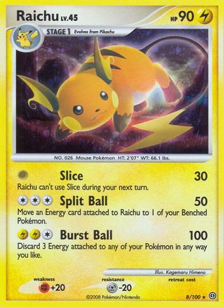 Raichu (8/100) [Stormfront] Reverse Holofoil - Holo Rare