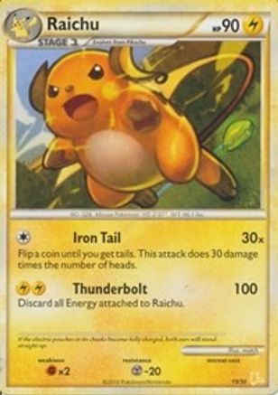 Raichu (#19 Non-Holo) (19) [HGSS Trainer Kit Gyarados & Raichu] - Common