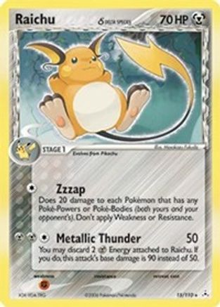 Raichu (Delta Species) (15/110) [Holon Phantoms] Reverse Holofoil - Holo Rare