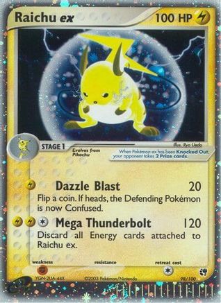 Raichu ex (98/100) [Sandstorm] Holofoil - Ultra Rare